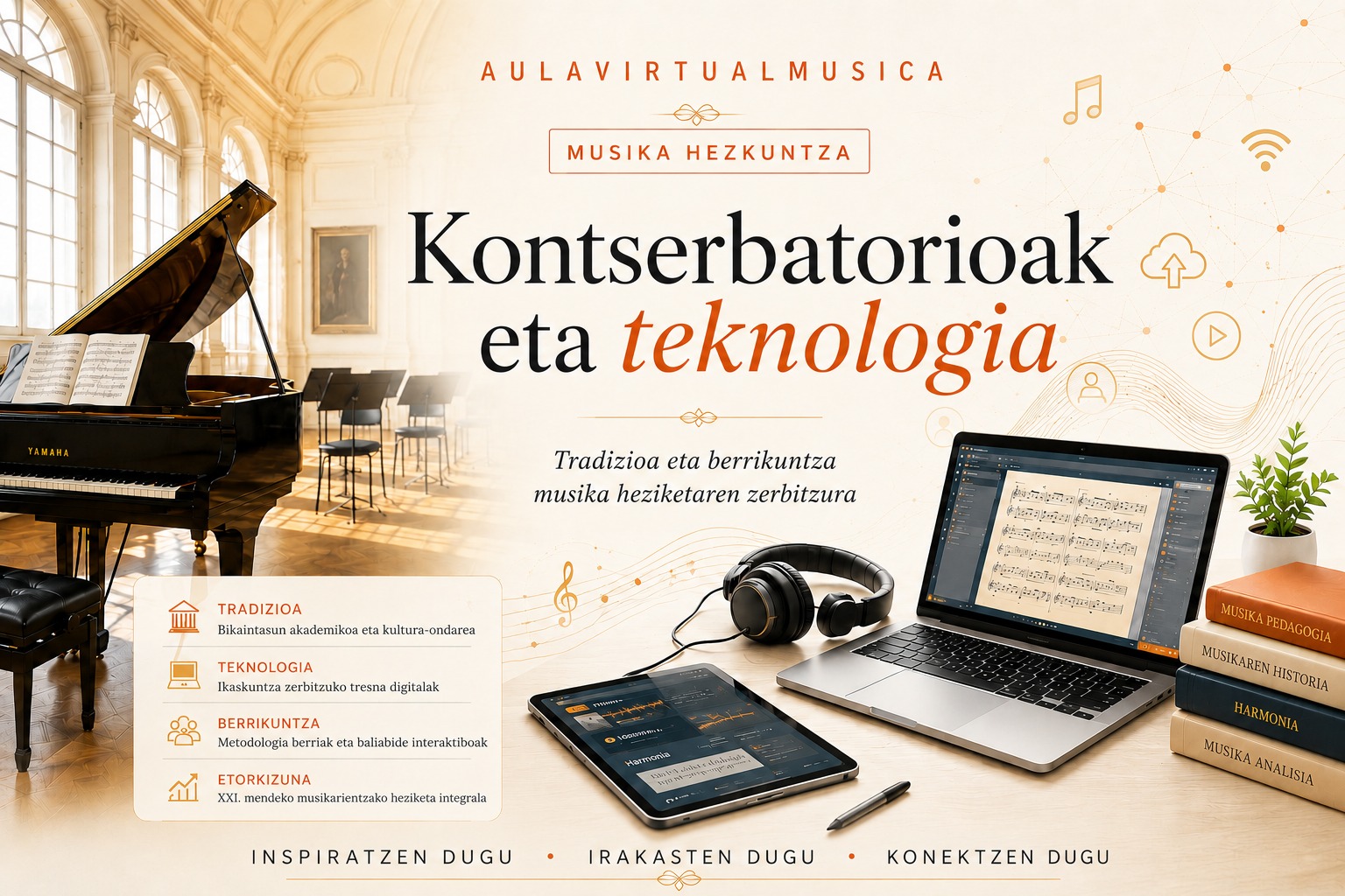 Hamarkadetan zehar, musika hezkuntza ia ez zen aldatu. Orduan, teknologia interaktiboa iritsi zen. Eta ezer ez zen berdina izan berriro.